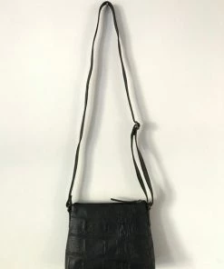 CollardManson Elsie Bag Black Croc Leather