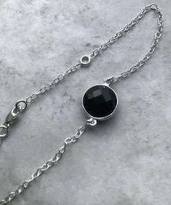 CollardManson Silver Bracelet Onyx