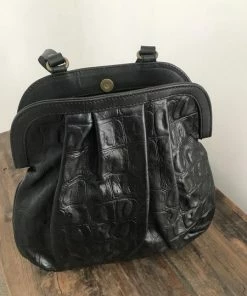 CollardManson Anya Bag Black Croc