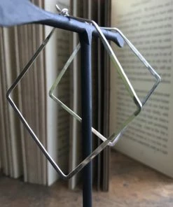 CollardManson 925 Silver Thin Earrings Diamond