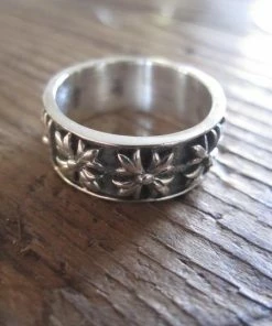 CollardManson Silver Multi Patonce Cross Ring