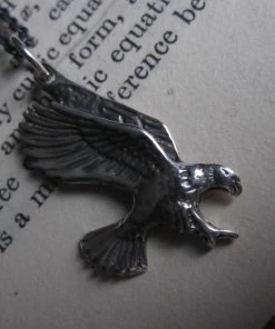 CollardManson 925 Silver Eagle Necklace