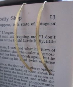 CollardManson Gold Plating Curved Drop Earrings