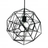 Pols Potten Small Black Hexacomplex Suspension Lamp