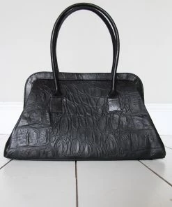 CollardManson Black Croc Doctors Bag