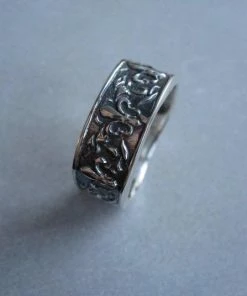 CollardManson Silver Fleur De Lis Ring