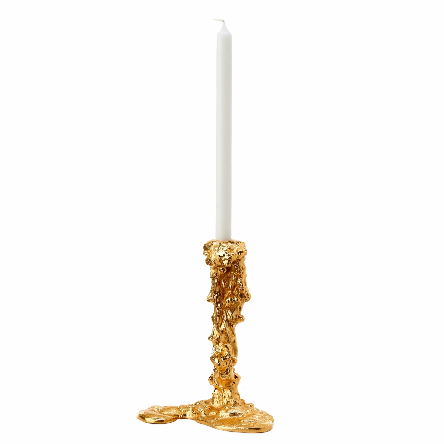 Pols Potten Small Gold Drip Candle Holder Small 3 Pols Potten Small Gold Drip Candle Holder Small