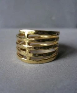 CollardManson Gold Plated Spiral Ring
