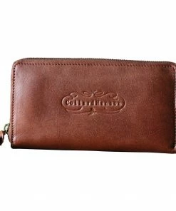 CollardManson Brown Zipped Wallet