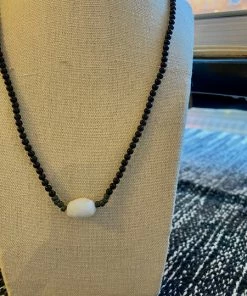 CollardManson Necklace - Onyx And Moonstone