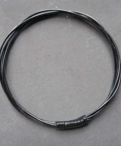 CollardManson Entwined Oxidised Silver Bangle