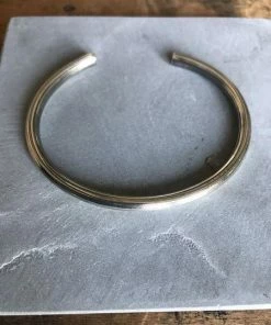 CollardManson Silver Textured Cuff Bracelet