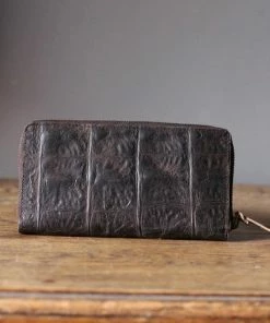 CollardManson Brown Crocodile Wallet