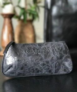 CollardManson Black Floral Ruby Purse