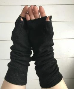 CollardManson Black Wool Wdts Arm Warmers