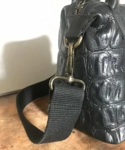 CollardManson Maya Bag Black Croc Leather