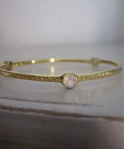 CollardManson Gold Plated Tri Stone Bracelet