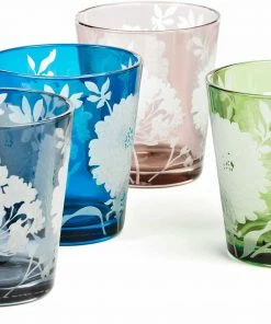 Pols Potten Set of 6 Peony Tumblers Glasses