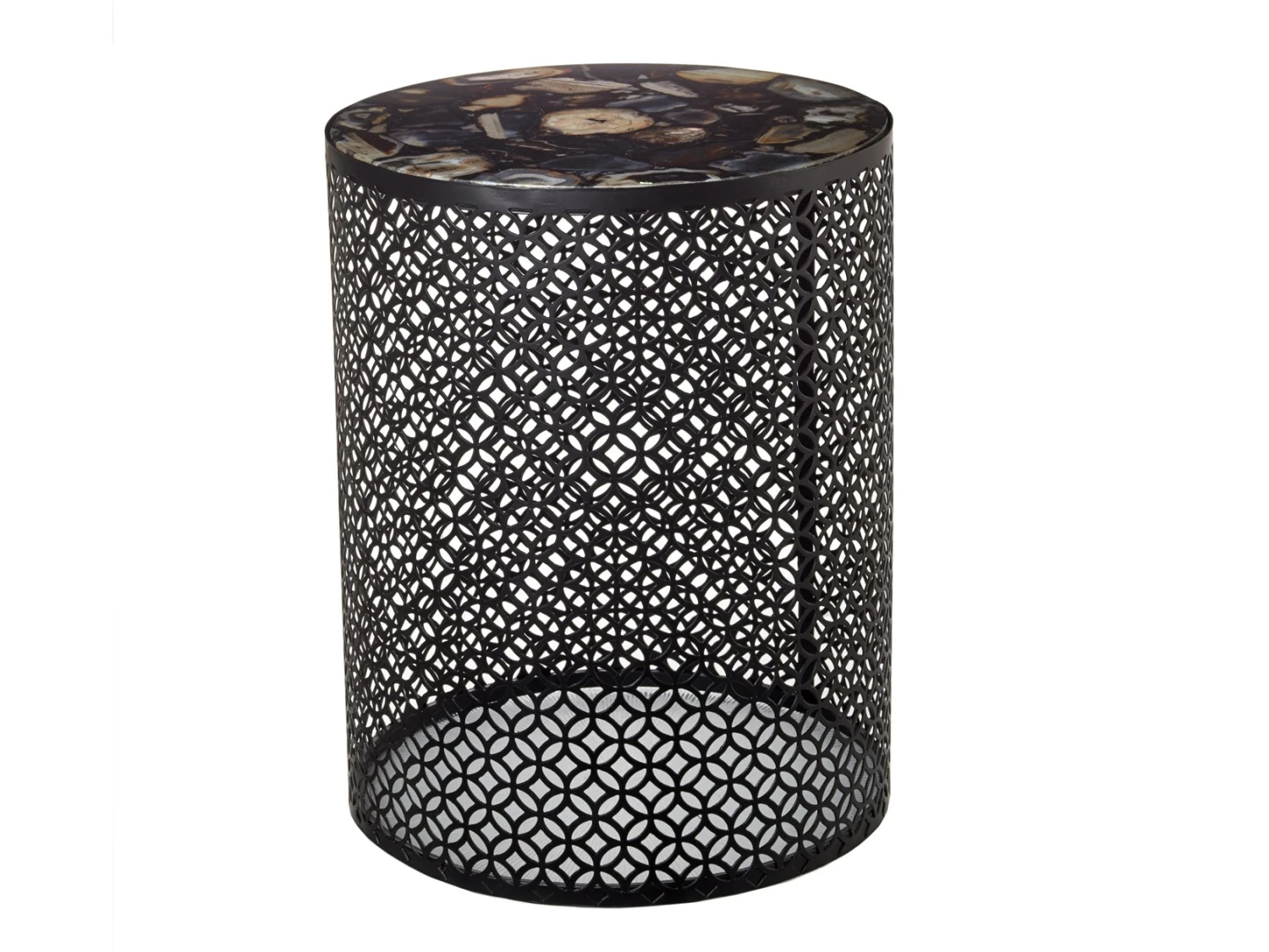 Pols Potten Brown/Black Side Table Precious With Stone Top 3 Pols Potten Brown/Black Side Table Precious With Stone Top