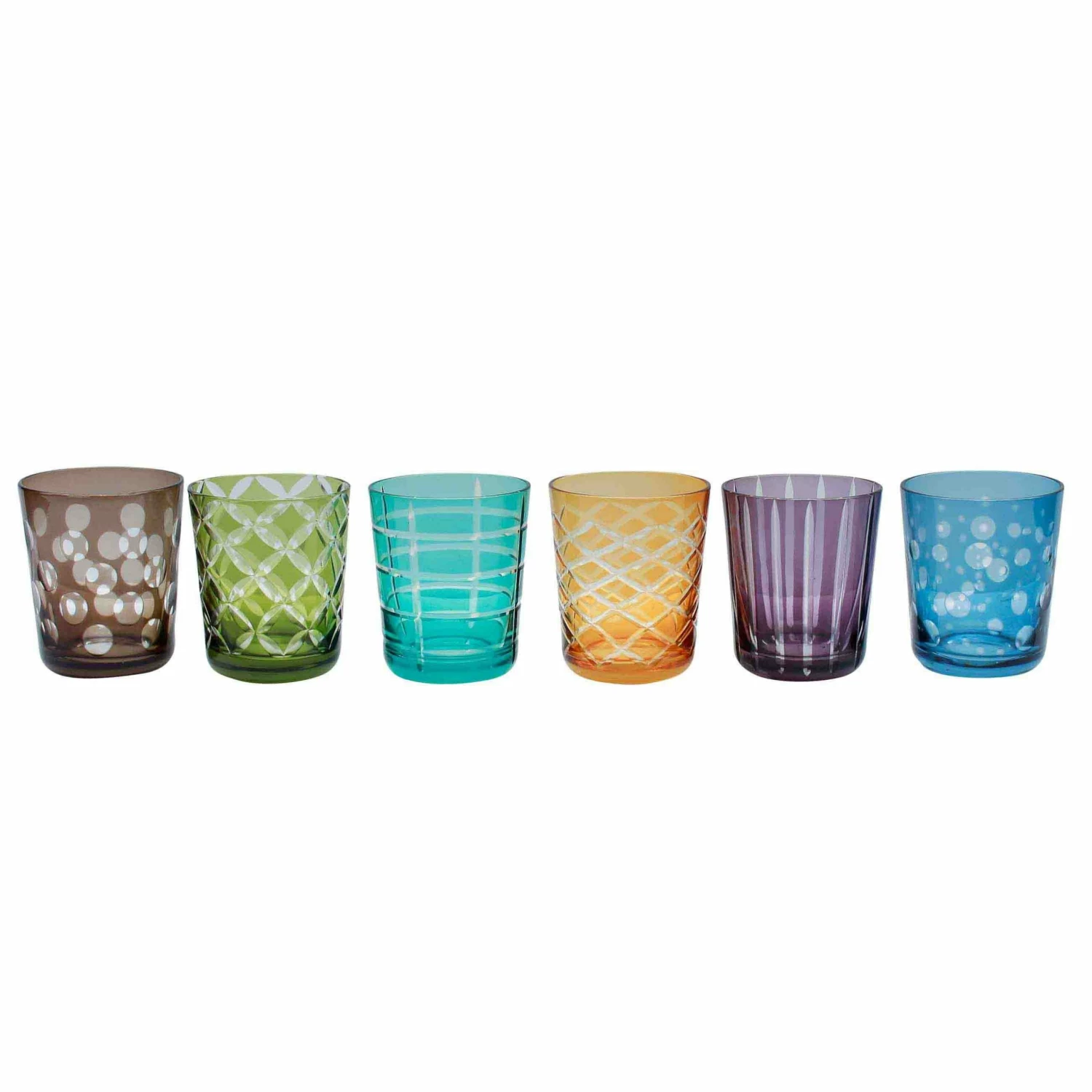 Pols Potten Multicolour Mit Schliff Glass Set 4 Pols Potten Multicolour Mit Schliff Glass Set
