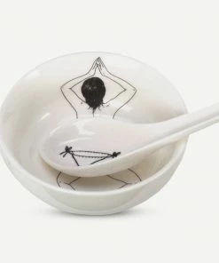 Pols Potten Undressed Bowls And Spoons Set Of Four