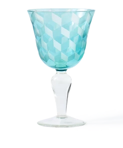 Pols Potten Set of 6 Multicolour Blocks Wine Glasses