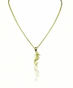 CollardManson Gold Plated Seahorse Necklace