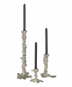 Pols Potten Drip Candle Holder Silver Large