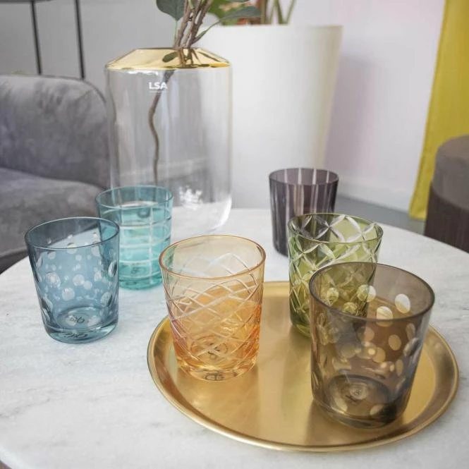 Pols Potten Multicolour Mit Schliff Glass Set 5 Pols Potten Multicolour Mit Schliff Glass Set