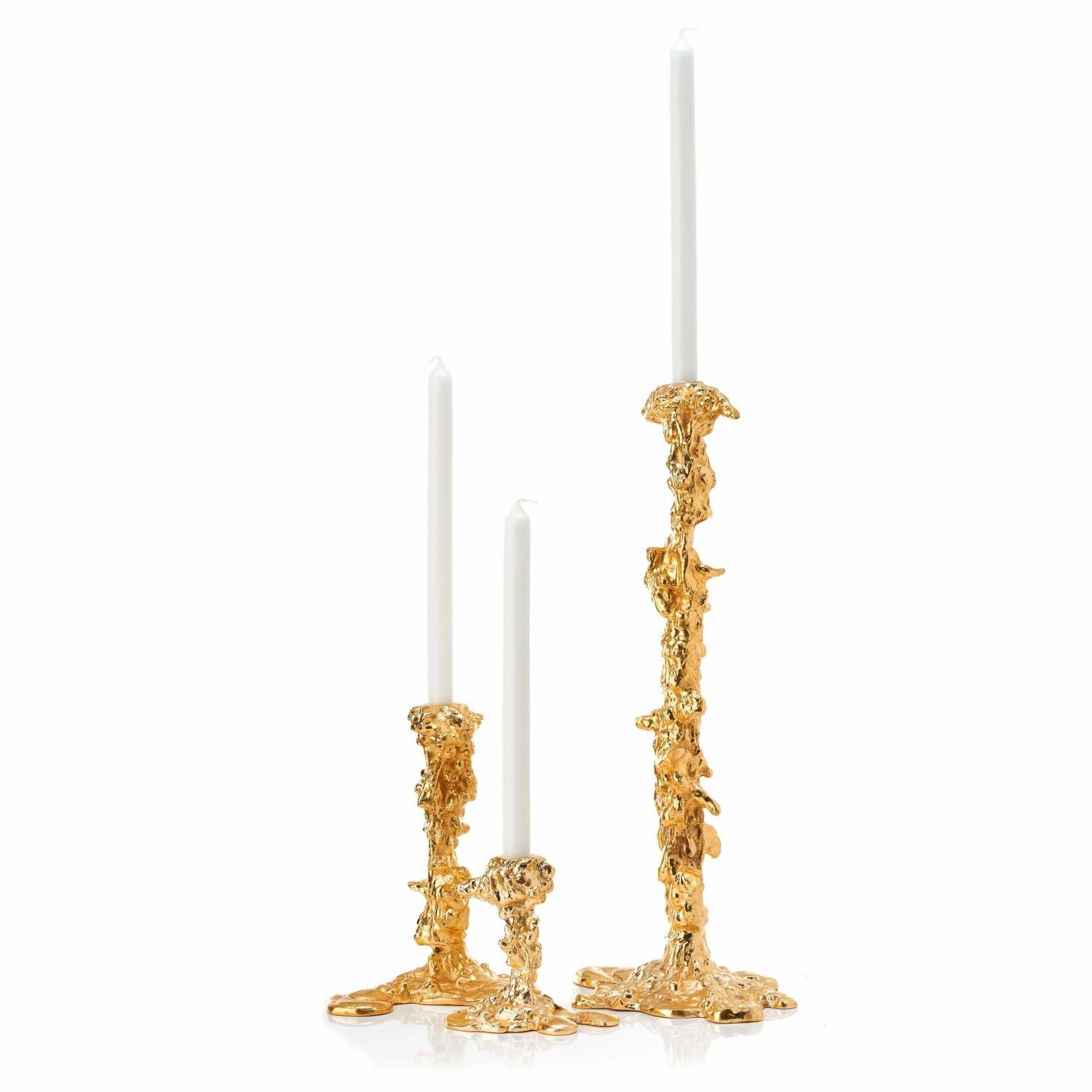 Pols Potten Small Gold Drip Candle Holder Small 4 Pols Potten Small Gold Drip Candle Holder Small