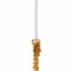 Pols Potten Large Gold Drip Candle Holder L Gold