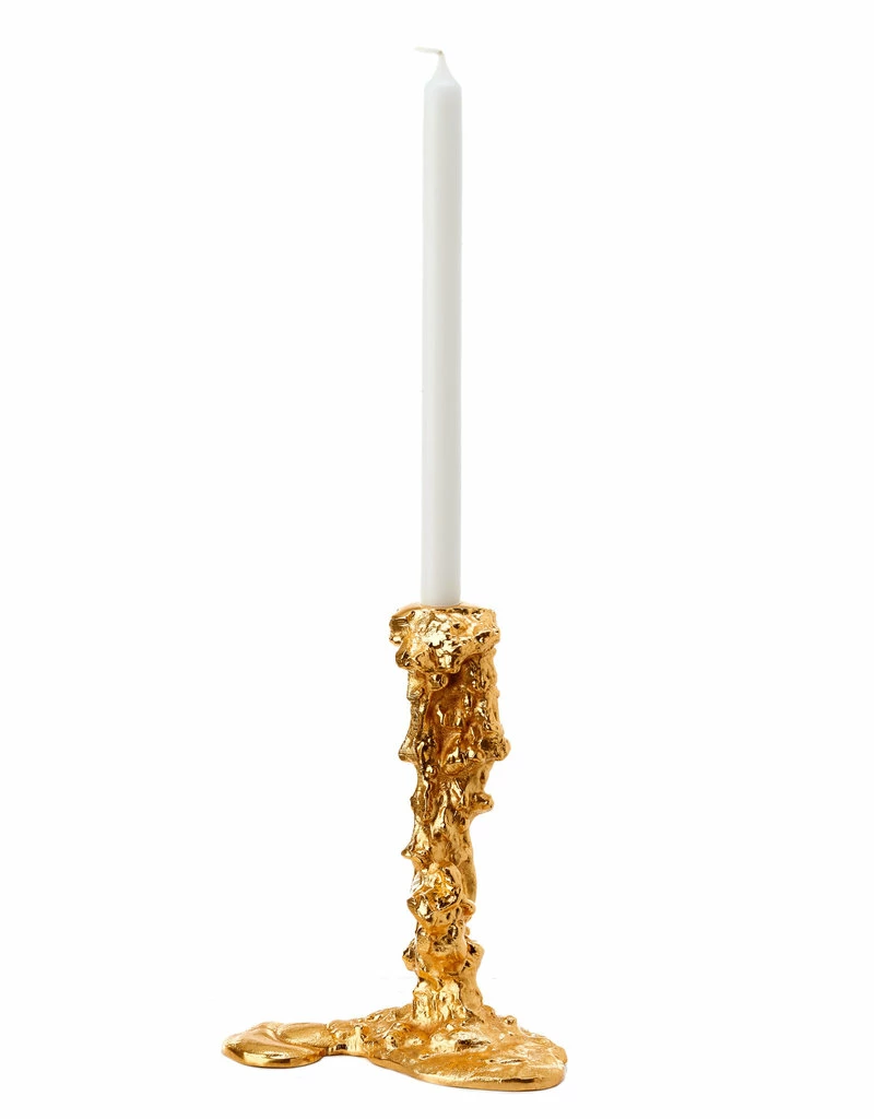 Pols Potten Large Gold Drip Candle Holder L Gold 3 Pols Potten Large Gold Drip Candle Holder L Gold