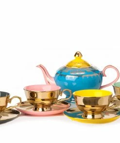 Pols Potten Set of 4 Legacy Gold Tea Set