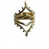 CollardManson 925 Silver Mendi Ring Gold Plated 1 CollardManson 925 Silver Mendi Ring Gold Plated