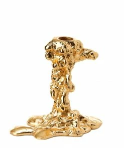 Pols Potten Small Gold Drip Candle Holder Small 7 Pols Potten Small Gold Drip Candle Holder Small