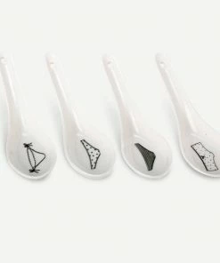 Pols Potten Undressed Bowls And Spoons Set Of Four