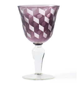 Pols Potten Set of 6 Multicolour Blocks Wine Glasses