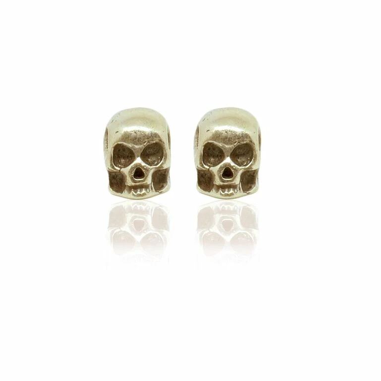 CollardManson Gold Plated Skull Stud Earrings 5 CollardManson Gold Plated Skull Stud Earrings
