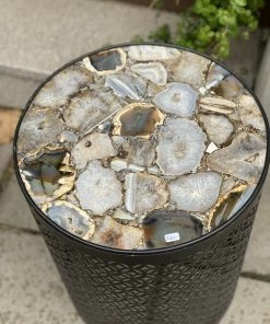 Pols Potten Brown/Black Side Table Precious With Stone Top 15 Pols Potten Brown/Black Side Table Precious With Stone Top