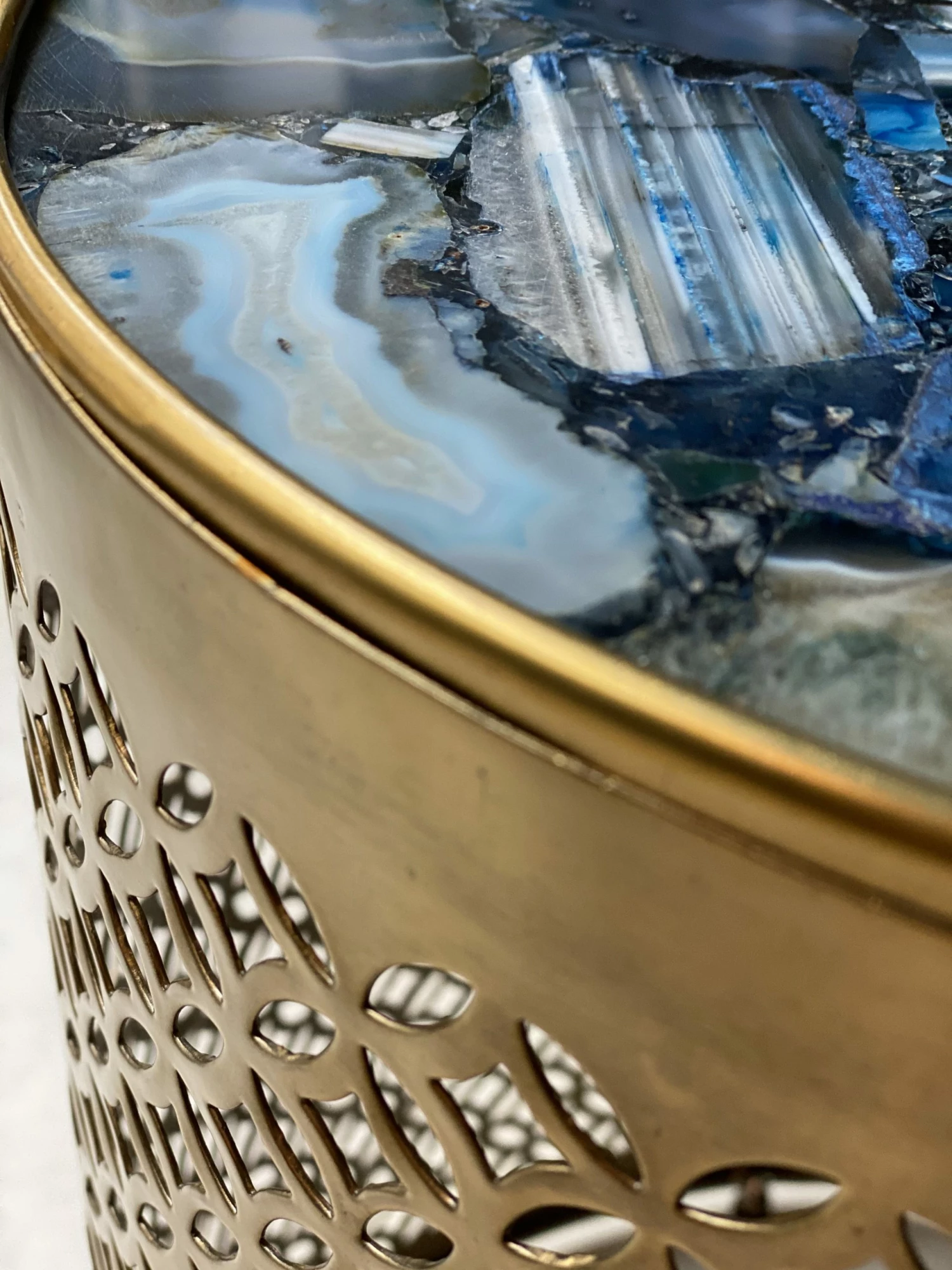 Pols Potten Gold Side Table Precious with Stone Top 9 Pols Potten Gold Side Table Precious with Stone Top