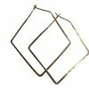 CollardManson Gold Plated 925 Silver Thin Earrings Diamond
