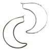CollardManson 925 Silver Thin Earrings Crescent Moon