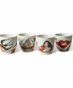 CollardManson Sales 2022 23 Pols Potten Cups Tattoo Set of 4