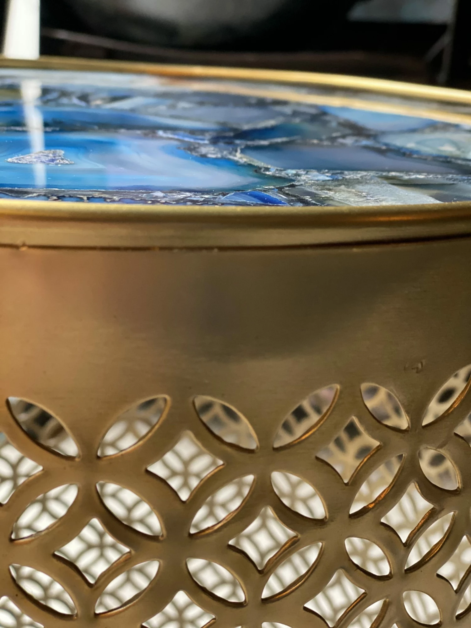 Pols Potten Gold Side Table Precious with Stone Top 8 Pols Potten Gold Side Table Precious with Stone Top