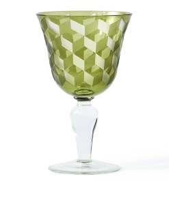 Pols Potten Set of 6 Multicolour Blocks Wine Glasses