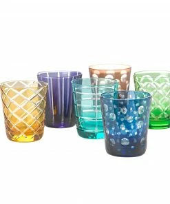 Pols Potten Set of 6 Multicolor Cuttings Tumbler