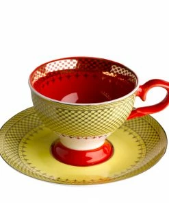 Pols Potten Set of 4 Grandma Espresso Cups and Saucers Set 11 Pols Potten Set of 4 Grandma Espresso Cups and Saucers Set