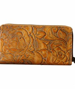 CollardManson Tan Floral Wallet