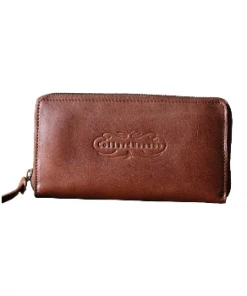 CollardManson Brown Zipped Wallet