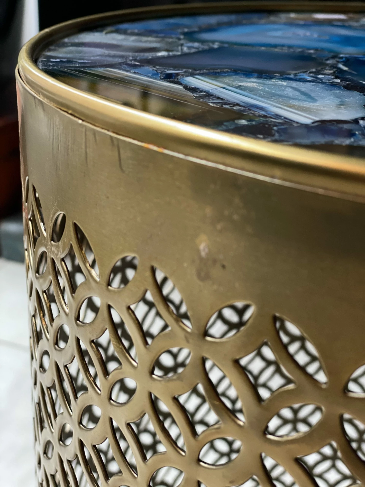 Pols Potten Gold Side Table Precious with Stone Top 11 Pols Potten Gold Side Table Precious with Stone Top